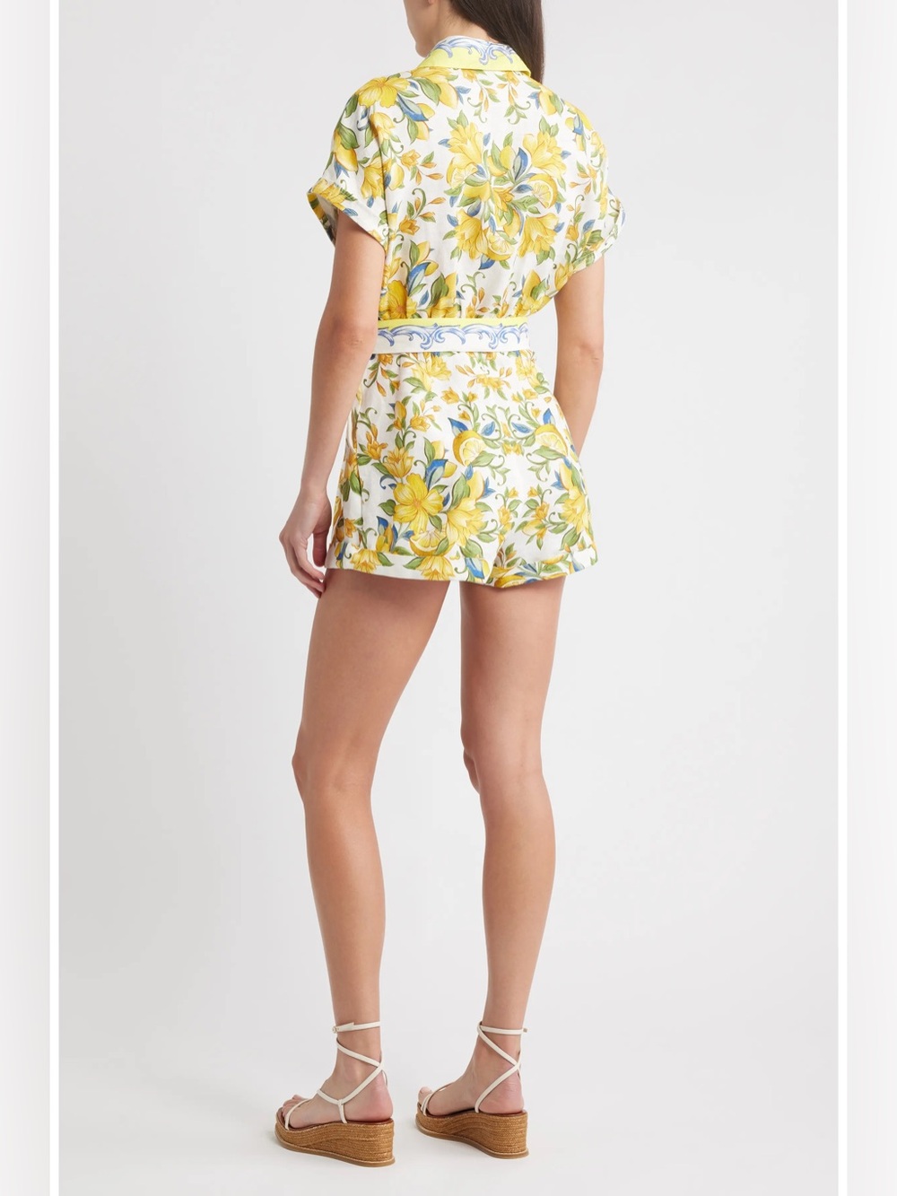 Farm Rio Sicily Linen Romper - Picture 2 of 9